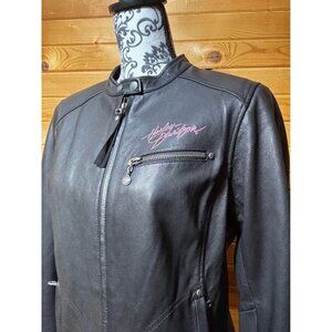 Women’s Harley soft leather jacket. large